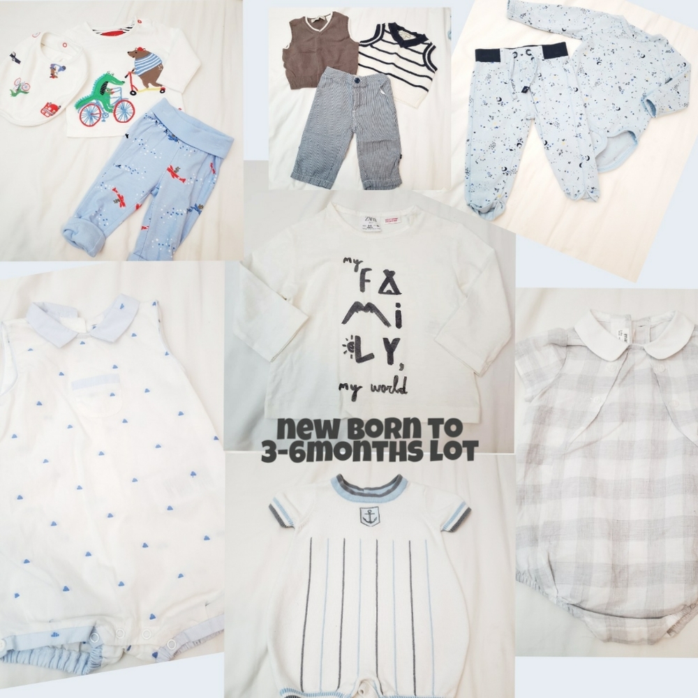 12 piece Newborn to 3-6m Lot bundle